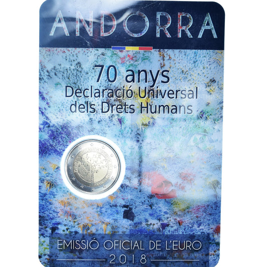 Andorra, 
  
  2 euró, 
  
  droits de l'homme