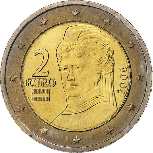 Ausztria, 
  
  2 euró, 
  
  2006